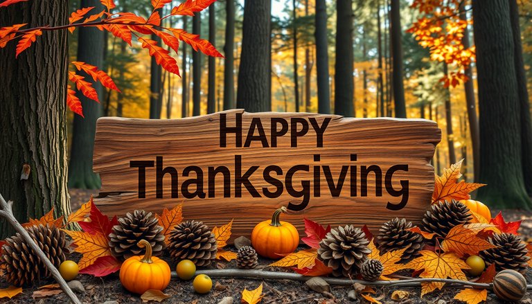 Rustic Happy Thanksgiving Day Sign Image