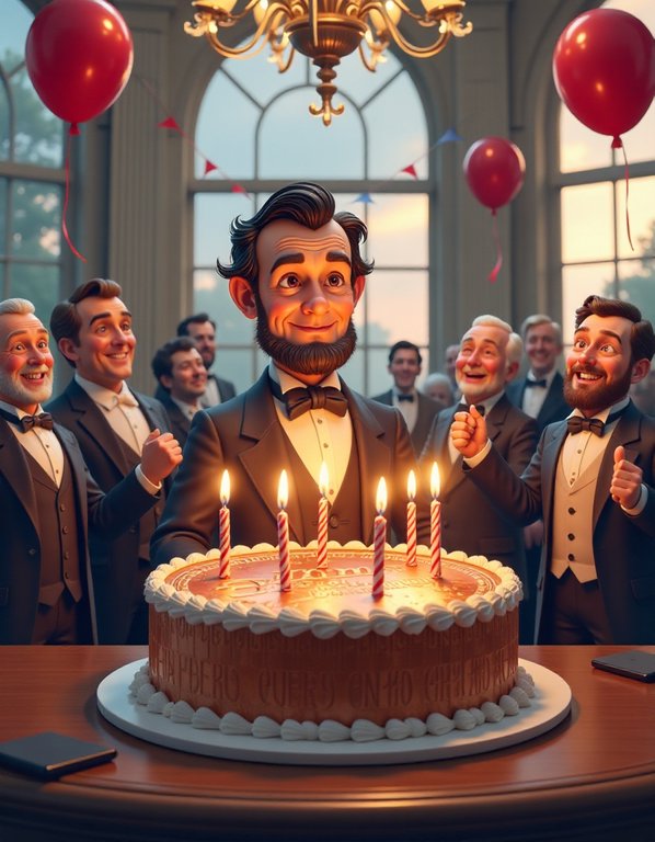 Whimsical Lincoln Birthday Party Image