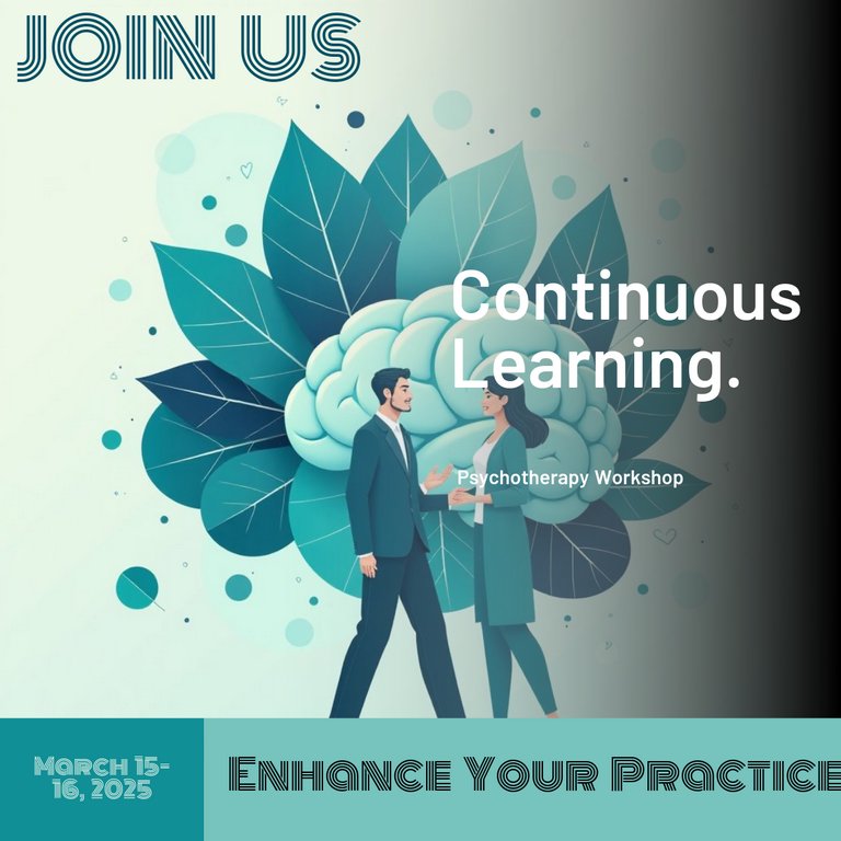 Blue Green Flat Illustration Psychotherapy Workshop LinkedIn Post