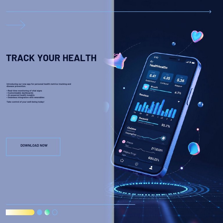 Black Blue Photorealistic Disease Prevention App Launch LinkedIn Post