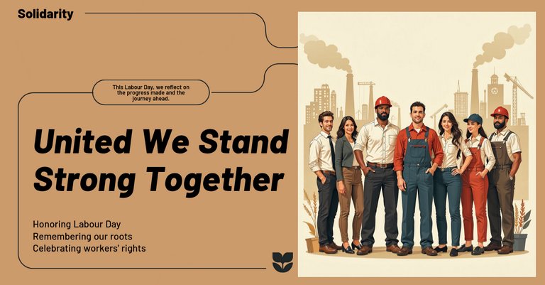 Sepia Illustration Historical Labour Day Significance LinkedIn Single Image Ad